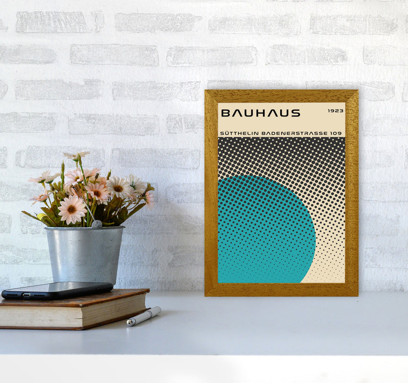 Bauhaus Geometric Teal Vibe II Art Print by Jason Stanley A4 Print Only