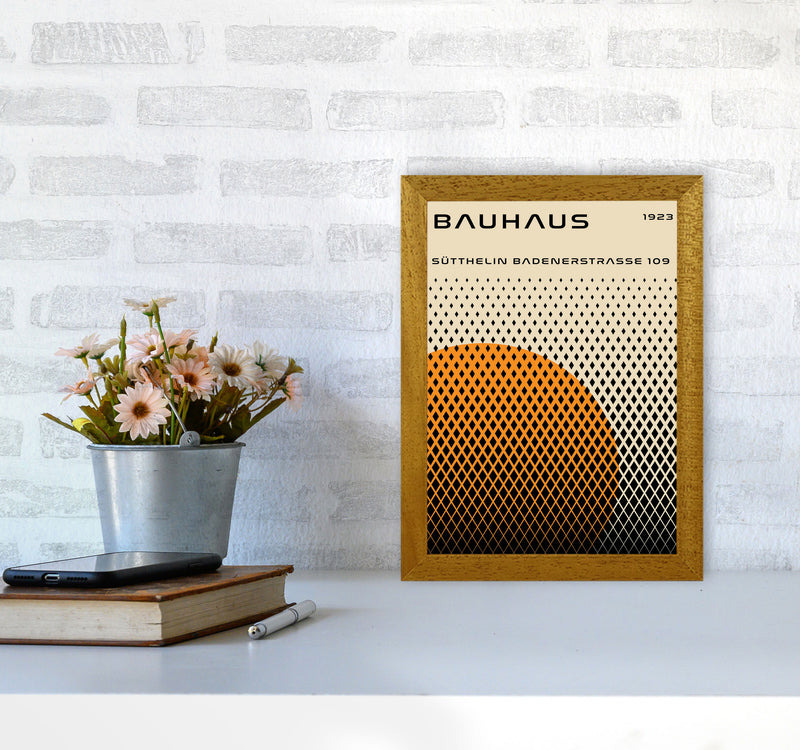 Bauhaus Geometric Yellow Art Print by Jason Stanley A4 Print Only