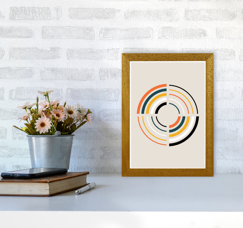 Retro Geometric Circle 2 Art Print by Jason Stanley A4 Print Only