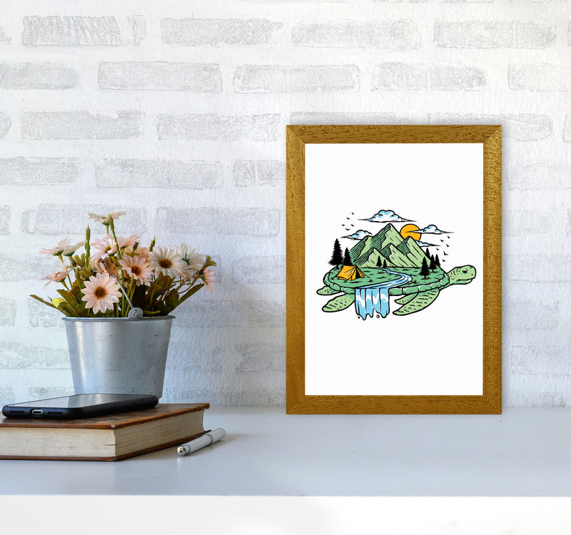 Turtles All The Way Down Art Print by Jason Stanley A4 Print Only