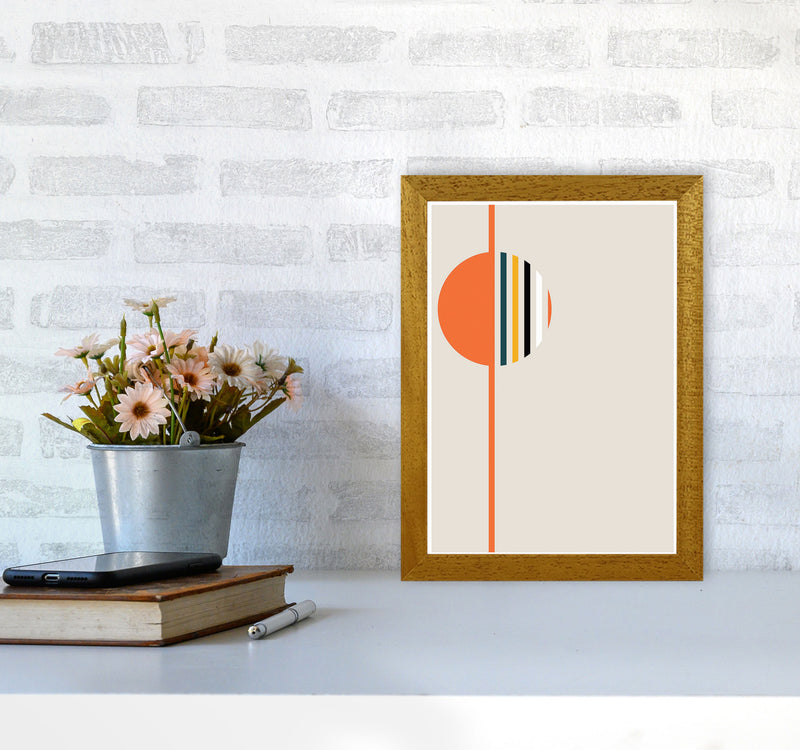 Retro Geometric Circle 4 Art Print by Jason Stanley A4 Print Only