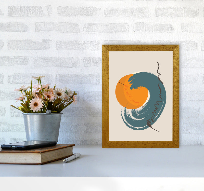 Sunshine Abstract Swirl Art Print by Jason Stanley A4 Print Only