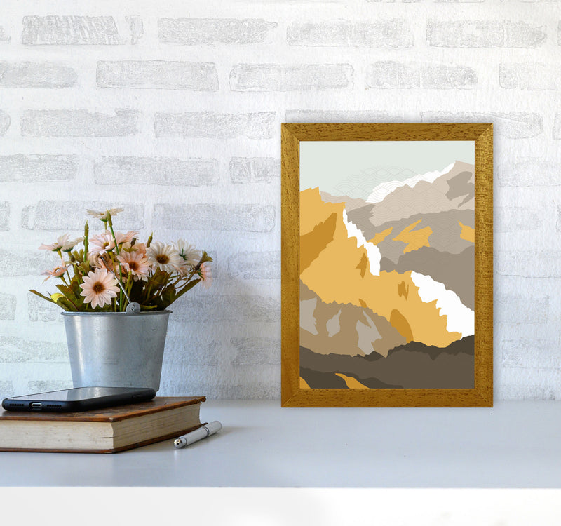 Japanese Mountain Scene Art Print by Jason Stanley A4 Print Only