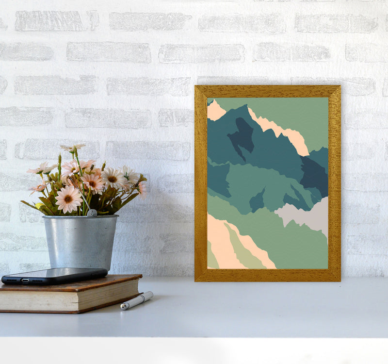 Japanese Mountain Range Art Print by Jason Stanley A4 Print Only