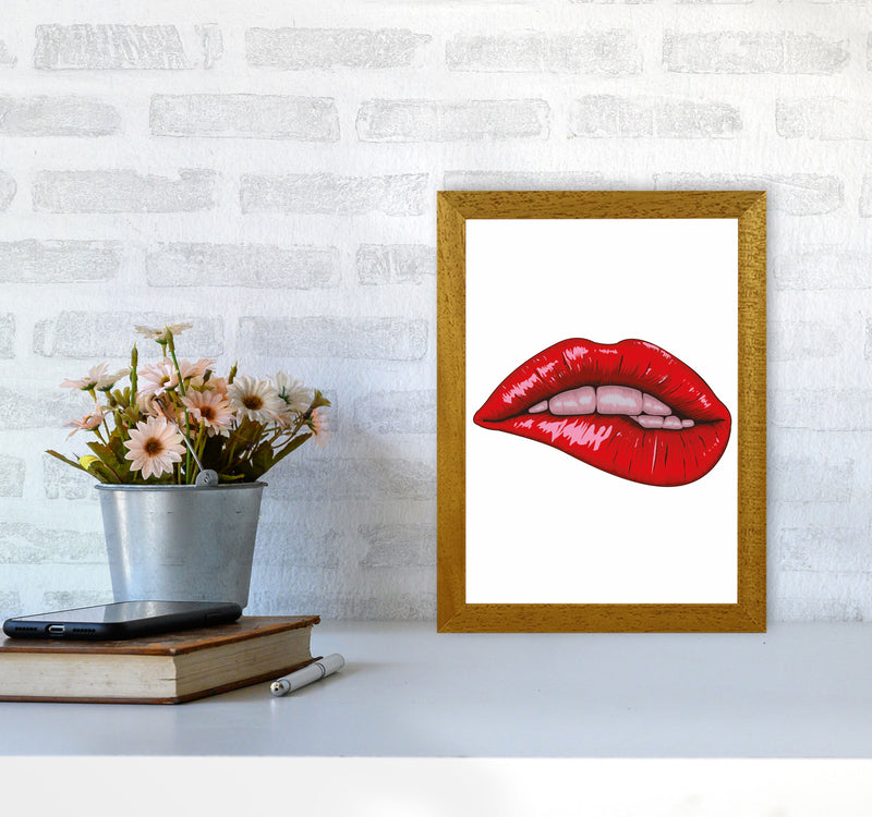 When She Bites Her Lip Art Print by Jason Stanley A4 Print Only