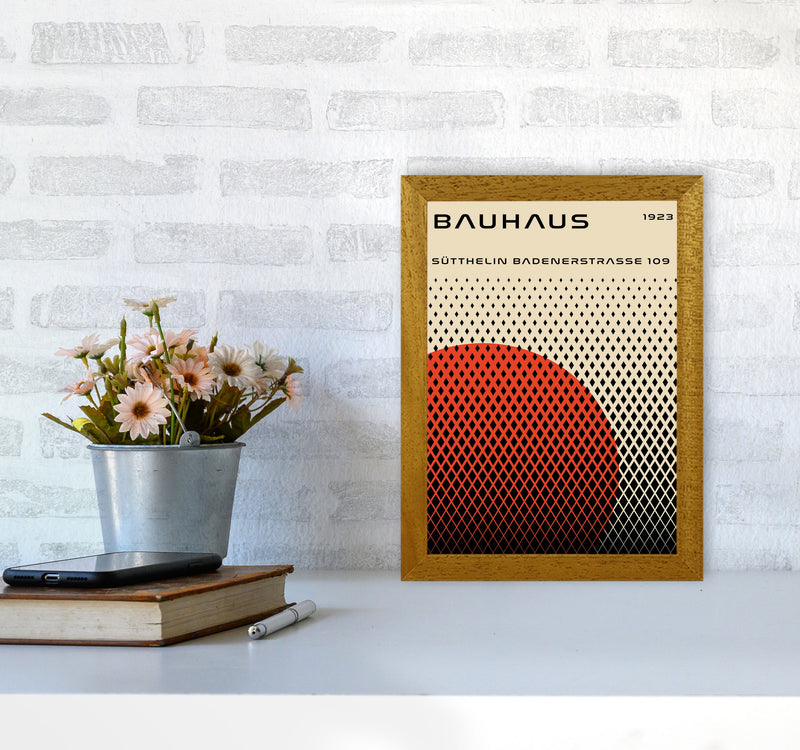 Bauhaus Geometric Red Art Print by Jason Stanley A4 Print Only