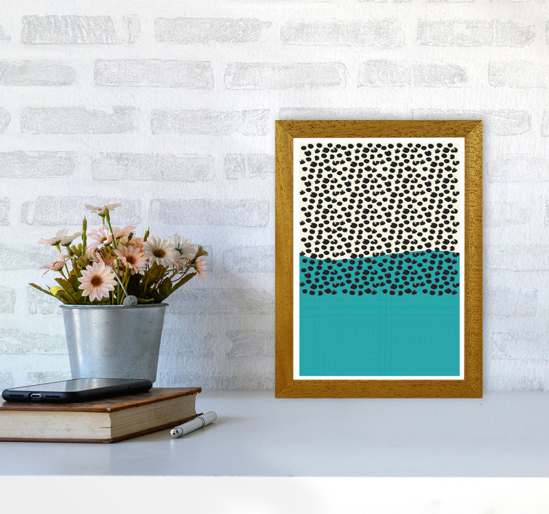 Blue Vibe Halftone Art Print by Jason Stanley A4 Print Only