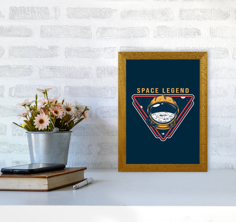 Space Legend Blue Art Print by Jason Stanley A4 Print Only