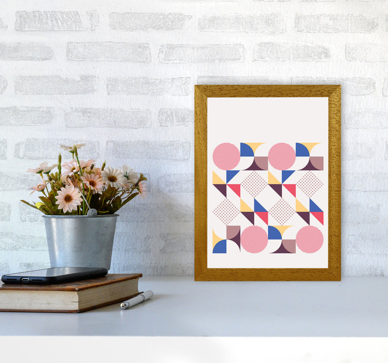 Retro Geometric 1 Art Print by Jason Stanley A4 Print Only