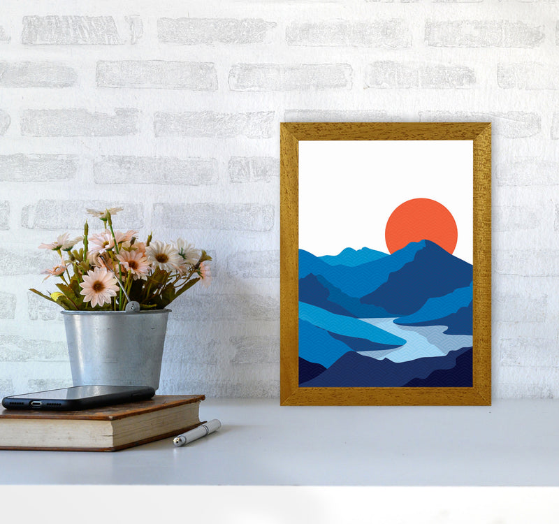Japanese Mountain Art Print by Jason Stanley A4 Print Only