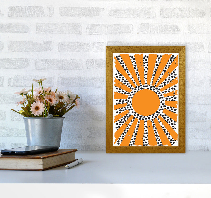 70's Inspired Sun Art Print by Jason Stanley A4 Print Only