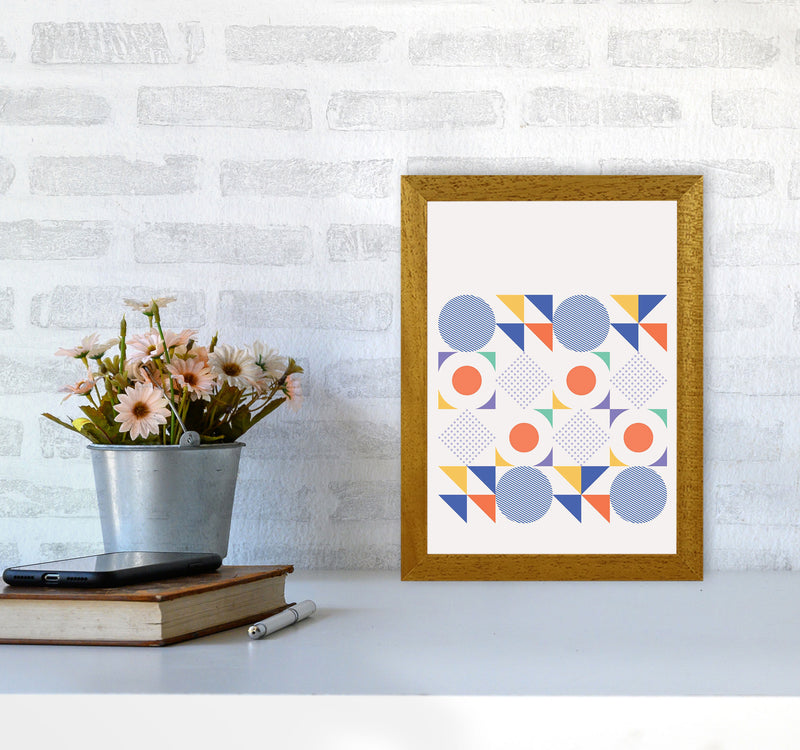 Retro Geometric 2 Art Print by Jason Stanley A4 Print Only