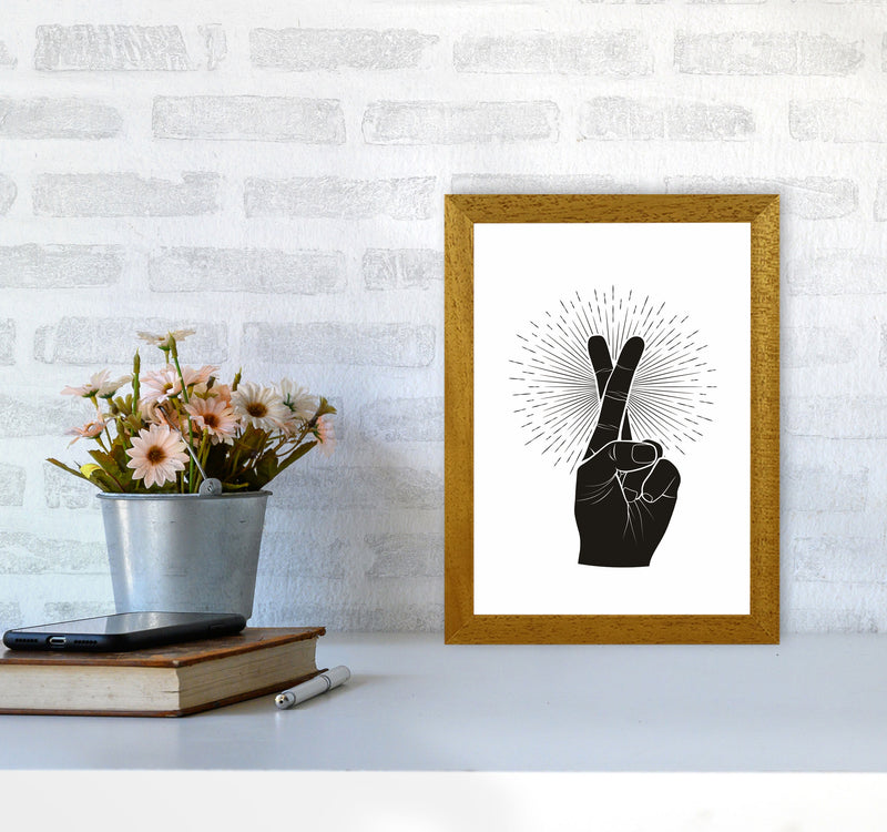 Fingers Crossed Art Print by Jason Stanley A4 Print Only