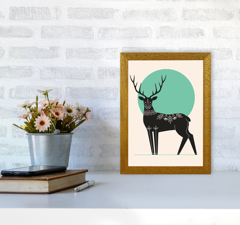 Moonlight Deer Art Print by Jason Stanley A4 Print Only