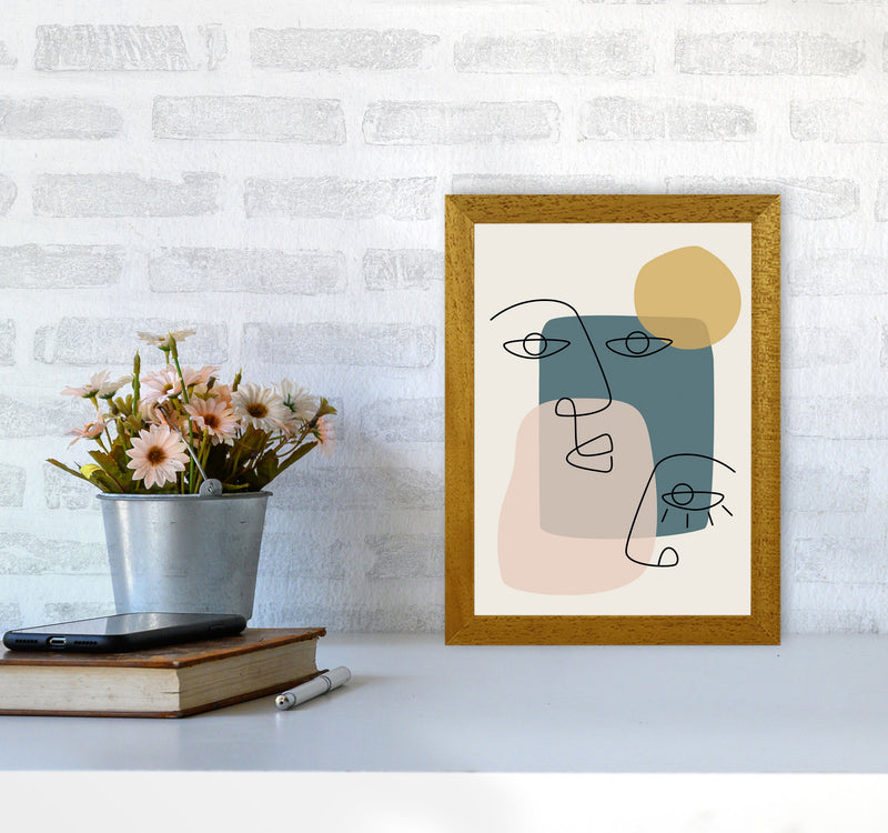 Abstract Faces Art Print by Jason Stanley A4 Print Only