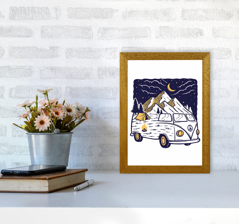Camping Is Fun Art Print by Jason Stanley A4 Print Only