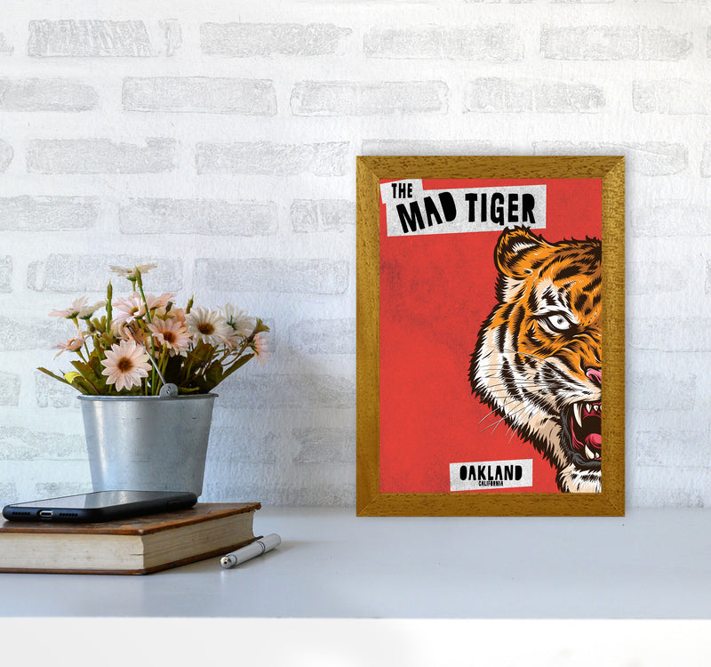 The Mad Tiger Art Print by Jason Stanley A4 Print Only