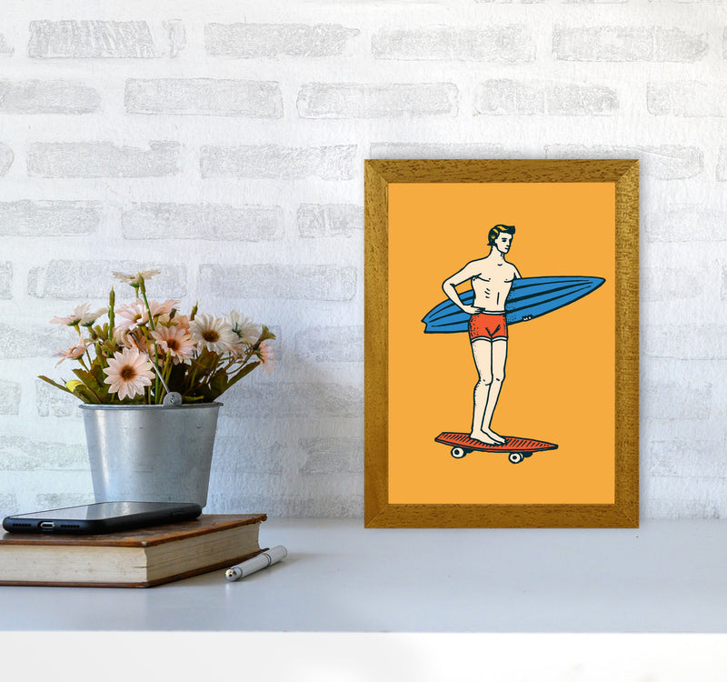 Gone Surfin' Art Print by Jason Stanley A4 Print Only