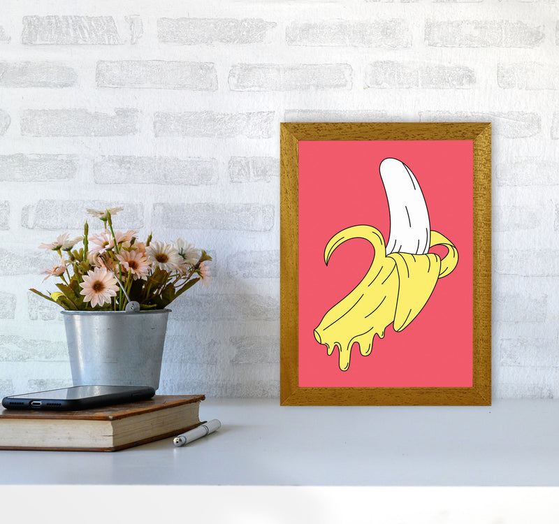 Melting Pink Banana Art Print by Jason Stanley A4 Print Only
