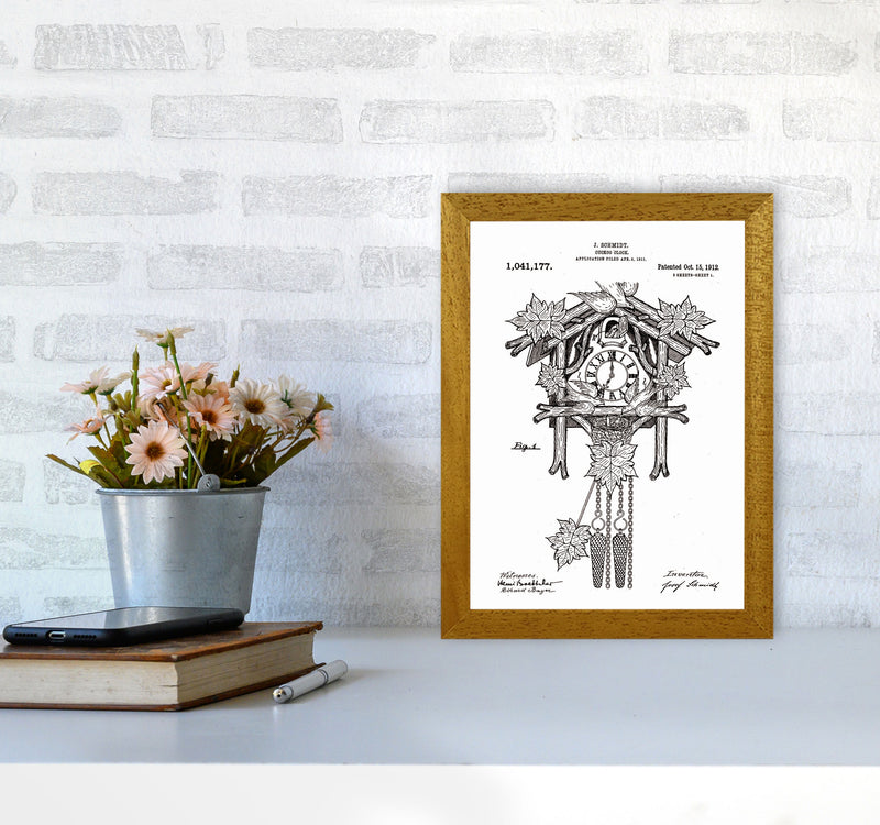 Cuckoo Clock Patent Art Print by Jason Stanley A4 Print Only
