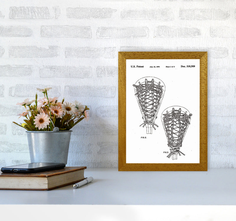 Lacross Stick Patent Art Print by Jason Stanley A4 Print Only