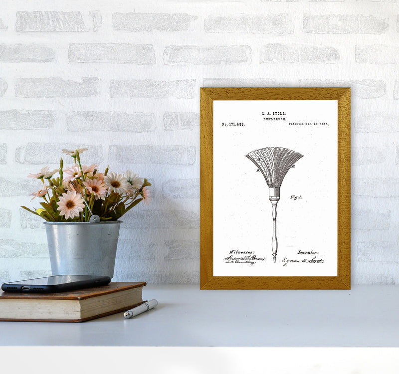 Dust Brush Patent Art Print by Jason Stanley A4 Print Only