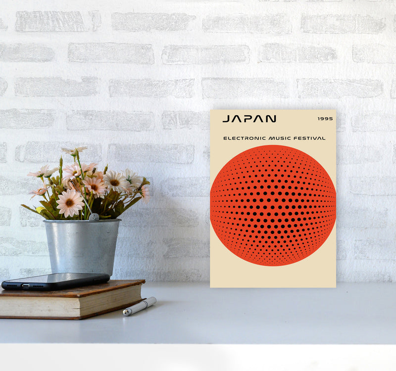 Japan Electronic Music Festival Art Print by Jason Stanley A4 Black Frame