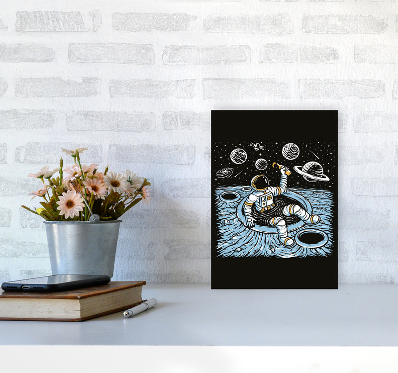 Cold Beer And Zero Gravity Art Print by Jason Stanley A4 Black Frame