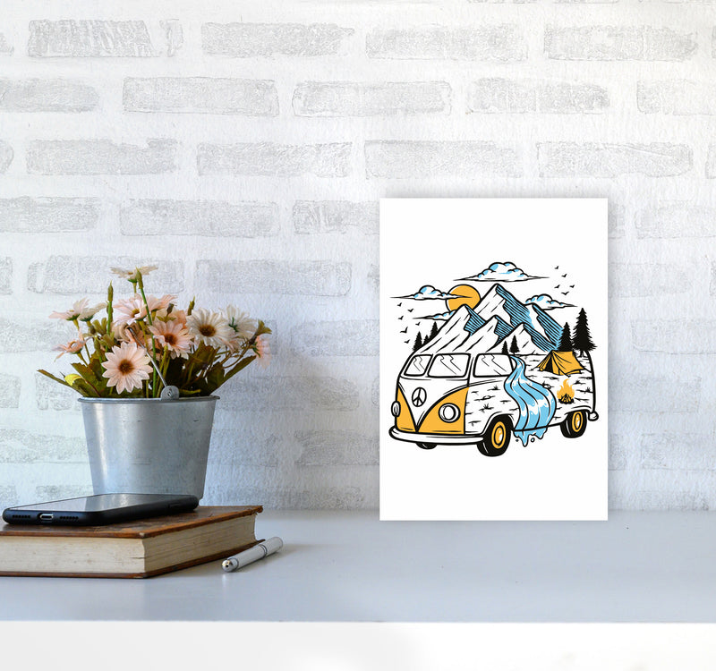 Home Is Where You Park It Art Print by Jason Stanley A4 Black Frame