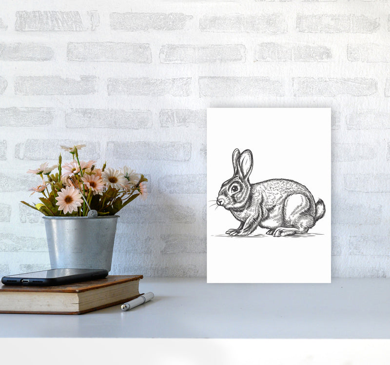 Watch Out For The Bunny Art Print by Jason Stanley A4 Black Frame