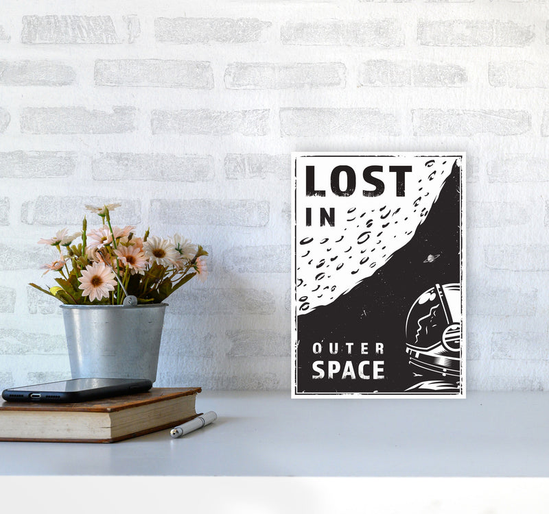 Lost In Outer Space Art Print by Jason Stanley A4 Black Frame