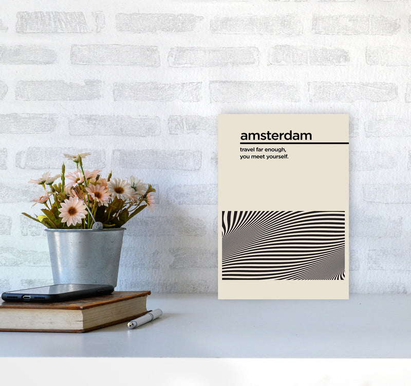 Amsterdam Travel II Art Print by Jason Stanley A4 Black Frame