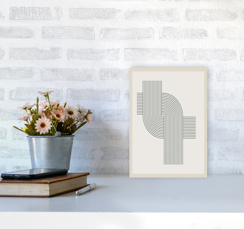 Modern Geometric 3 Art Print by Jason Stanley A4 Black Frame