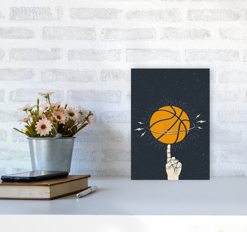 Basketball Is Fun Art Print by Jason Stanley A4 Black Frame