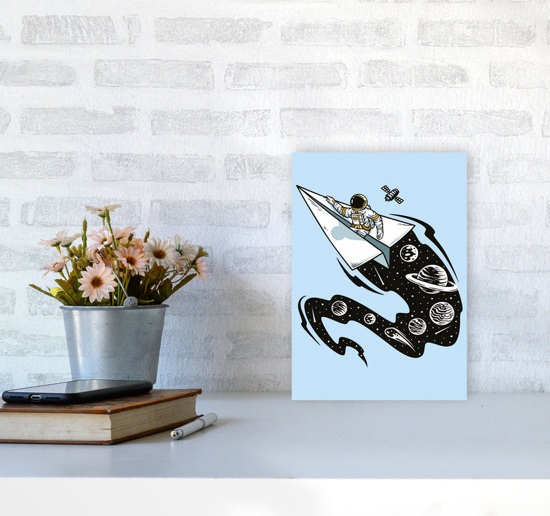 Flying Thru Space Art Print by Jason Stanley A4 Black Frame