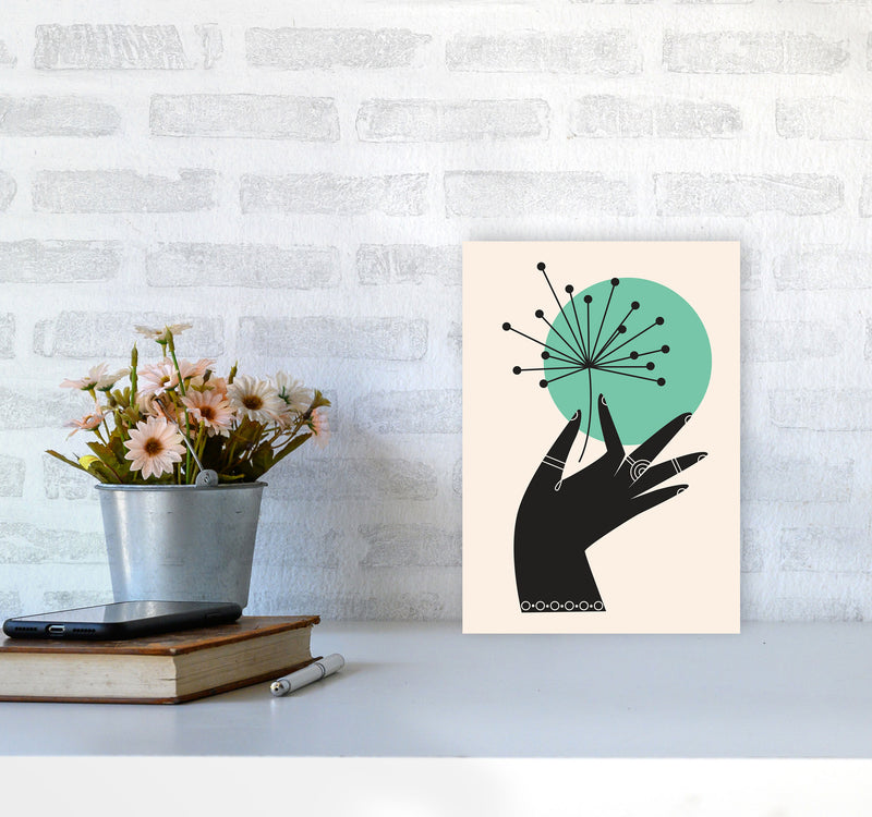 Abstract Hand II Art Print by Jason Stanley A4 Black Frame