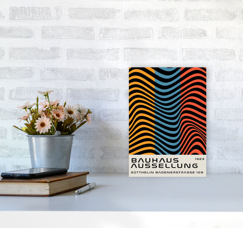 Bauhaus Tri-Color Art Print by Jason Stanley A4 Black Frame