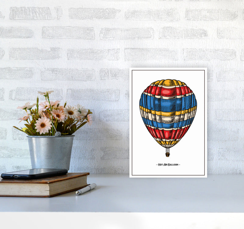 Hot Air Balloon Art Print by Jason Stanley A4 Black Frame