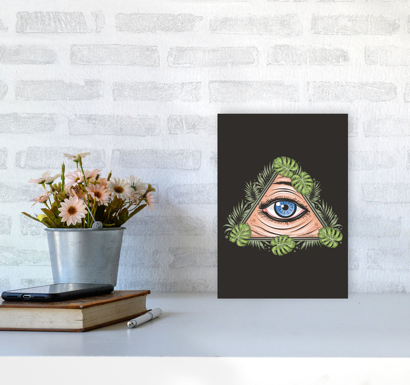 All Seeing Eye Art Print by Jason Stanley A4 Black Frame