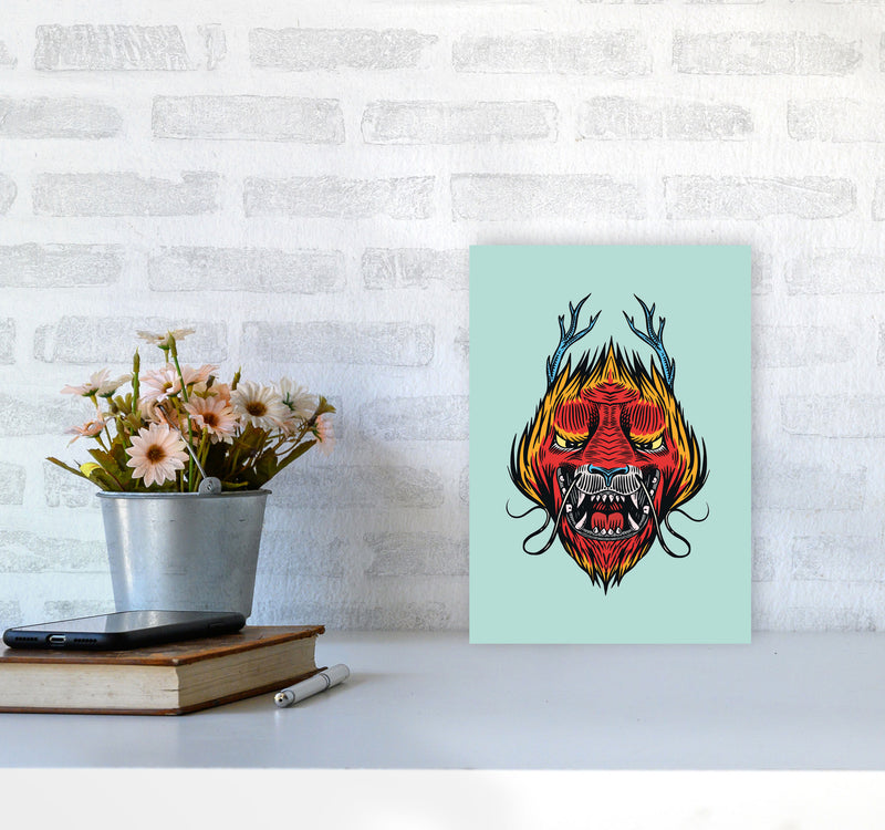 Chinese Dragon Art Print by Jason Stanley A4 Black Frame