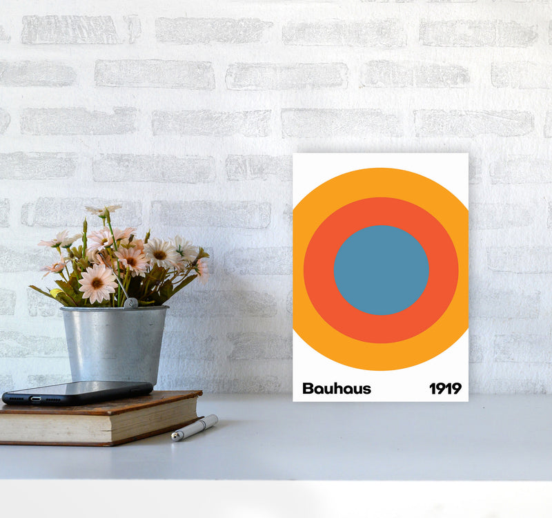 Bauhaus Circle Art Print by Jason Stanley A4 Black Frame