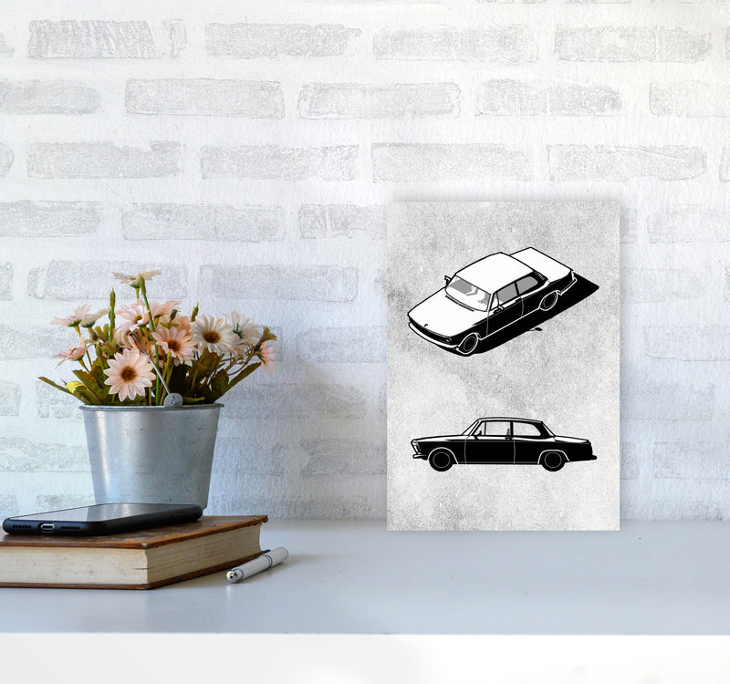 Minimal Car Series II Art Print by Jason Stanley A4 Black Frame