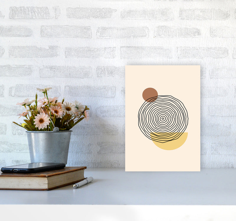 Geometric Abstract Shapes III Art Print by Jason Stanley A4 Black Frame