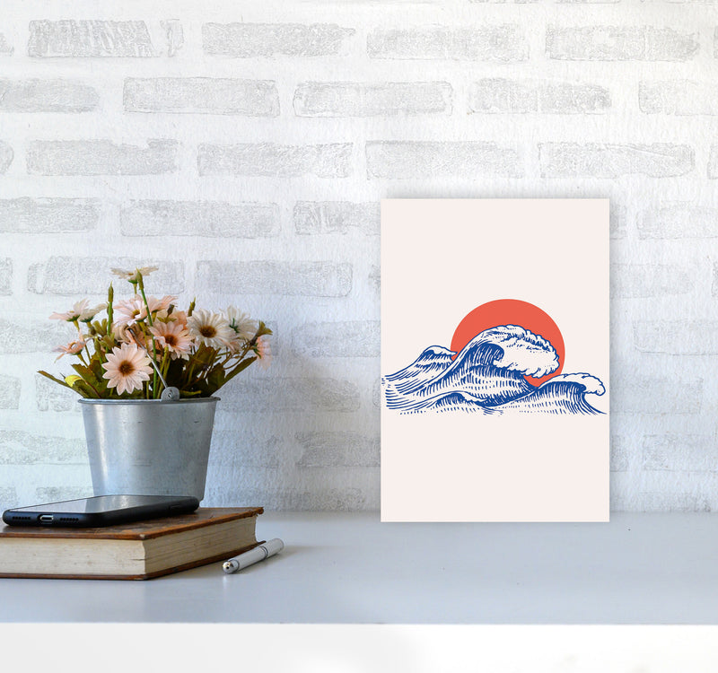 Chill Waves Art Print by Jason Stanley A4 Black Frame