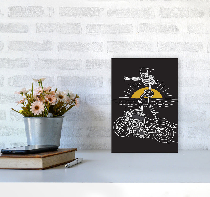 Freedom Rider Art Print by Jason Stanley A4 Black Frame