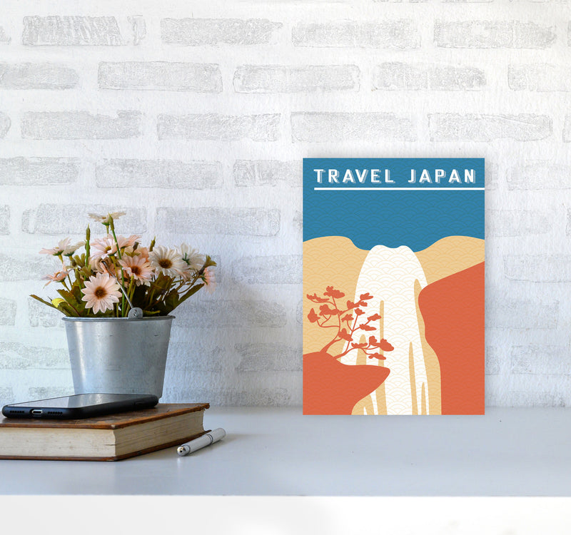 Traval Japan Minimilism I Art Print by Jason Stanley A4 Black Frame