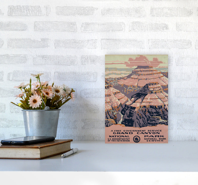 Grand Canyon National Park Art Print by Jason Stanley A4 Black Frame