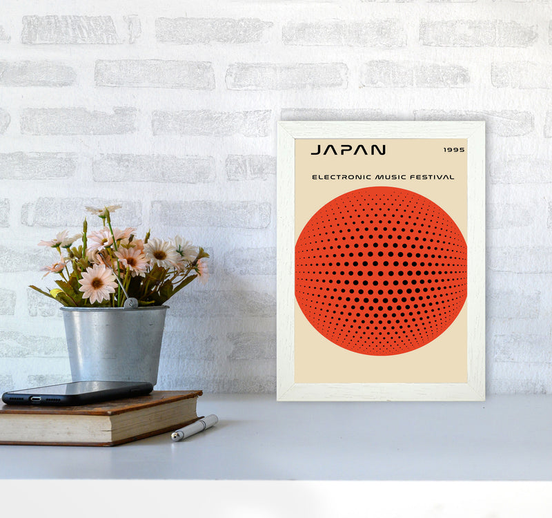Japan Electronic Music Festival Art Print by Jason Stanley A4 Oak Frame