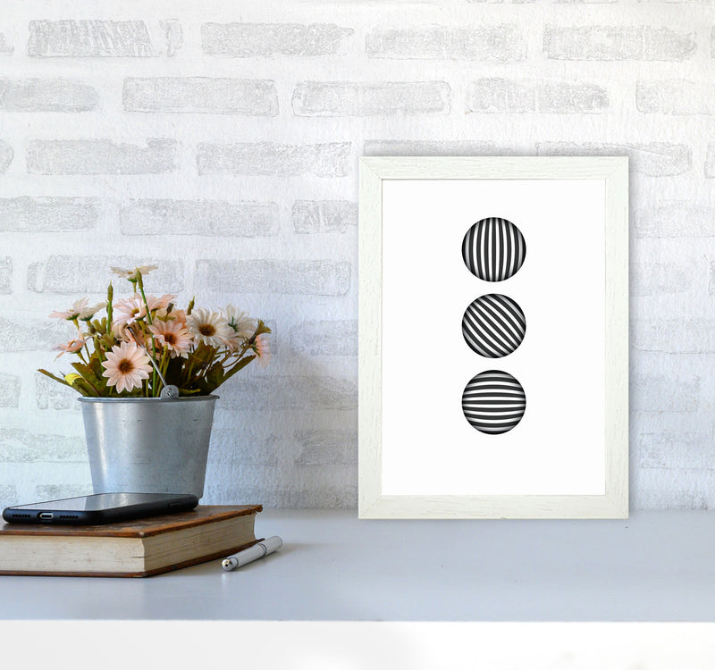 Minimal Geometric Series - 49 Art Print by Jason Stanley A4 Oak Frame