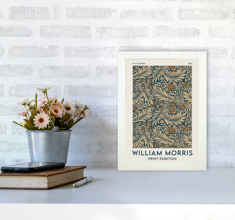 William Morris- Wild Flowers Art Print by Jason Stanley A4 Oak Frame